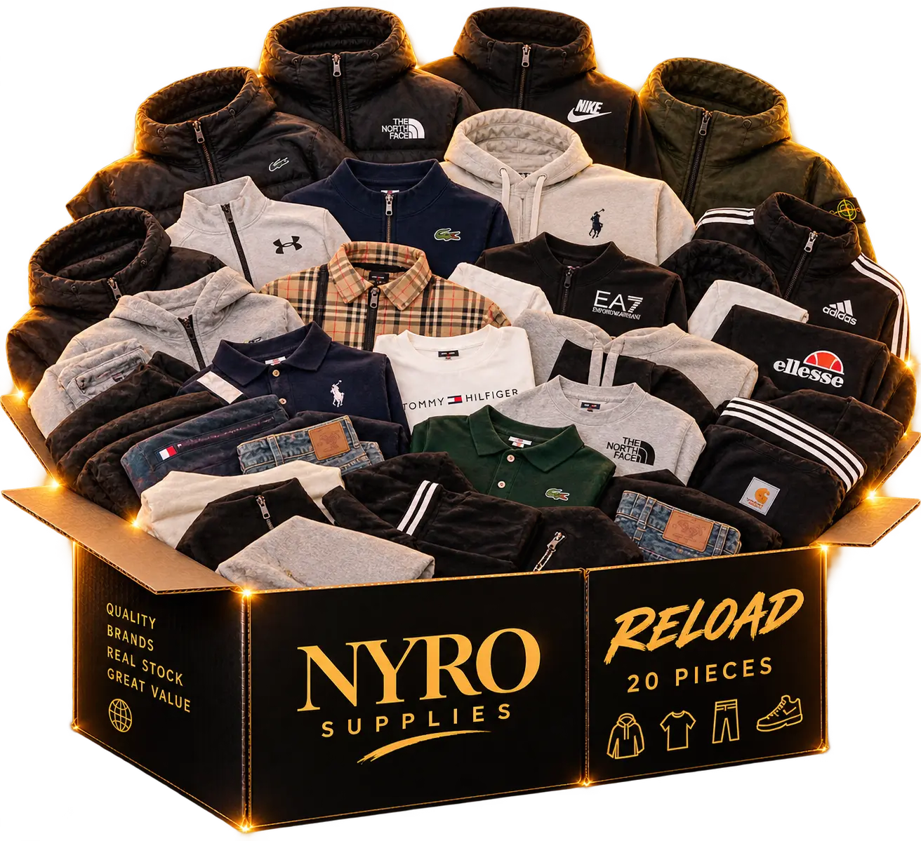NYRO Reload representative bundle artwork; exact contents vary